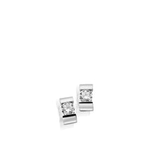 Load image into Gallery viewer, Women's 14-karat White Gold Orion Diamond Stud Earrings