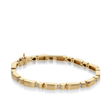 Load image into Gallery viewer, Women's 14-karat Yellow Gold Orion 0.8 Carat Diamond Tennis Bracelet
