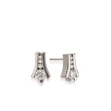 Load image into Gallery viewer, Venture White Gold Diamond Earring