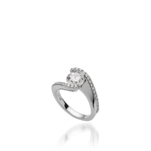 Load image into Gallery viewer, Aquarius White Gold Engagement Ring