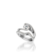 Load image into Gallery viewer, Aquarius White Gold Engagement Ring