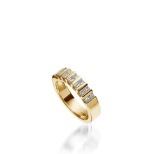 Load image into Gallery viewer, Women's 14 karat Yellow gold Devotion Anniversary Ring
