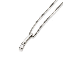 Load image into Gallery viewer, Women's 14 karat White Gold Polar Diamond Pendant Necklace
