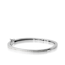 Load image into Gallery viewer, Women's 14 karat White Gold Essence Bracelet with Pave Diamonds
