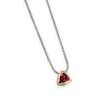 Load image into Gallery viewer, Arrivo Trillion Solitaire Pendant Necklace