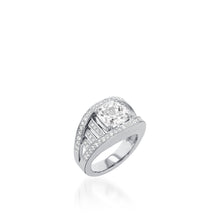 Load image into Gallery viewer, Cleopatra Elite White Gold Diamond Ring
