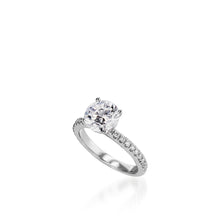 Load image into Gallery viewer, Essence Round White Gold Engagement Ring