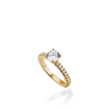 Load image into Gallery viewer, Essence Round White Gold Engagement Ring
