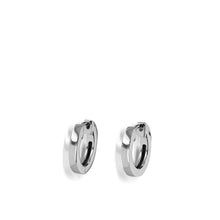 Load image into Gallery viewer, Essence Single White Gold Hoop Earrings