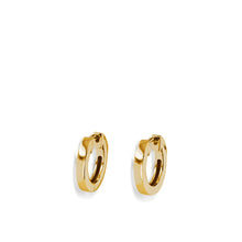 Load image into Gallery viewer, Essence Single Yellow Gold Hoop Earrings