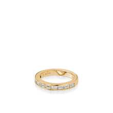 Load image into Gallery viewer, Treasure Baguette Yellow Gold Anniversary Ring