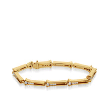 Load image into Gallery viewer, Venture Yellow Gold Diamond Link Bracelet