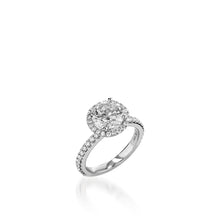 Load image into Gallery viewer, Majesty Round White Gold Engagement Ring