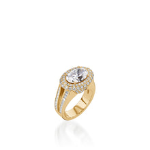 Load image into Gallery viewer, Florence Elite Yellow Gold Diamond Ring
