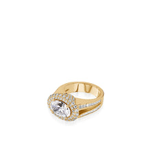 Load image into Gallery viewer, Florence Elite Yellow Gold Diamond Ring