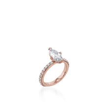 Load image into Gallery viewer, Duchess Marquise Yellow Gold Engagement Ring