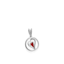 Load image into Gallery viewer, Duo Gold Diamond Heart Medallion Pendant
