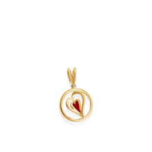 Load image into Gallery viewer, Duo Gold Diamond Heart Medallion Pendant