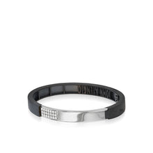 Load image into Gallery viewer, Duplex Pave Diamond Hinged Wide Cuff Bracelet