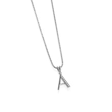 Load image into Gallery viewer, Initial A Diamond Medallion Pendant