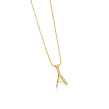 Load image into Gallery viewer, Initial Diamond Pendants Yellow Gold