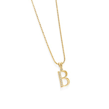 Load image into Gallery viewer, Initial B Diamond Medallion Pendant