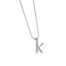 Load image into Gallery viewer, Initial Diamond Pendants White Gold