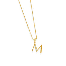 Load image into Gallery viewer, Initial Diamond Pendants Yellow Gold