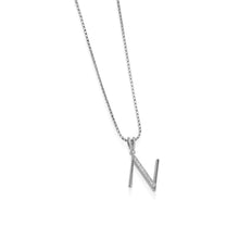 Load image into Gallery viewer, Initial Diamond Pendants White Gold