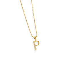 Load image into Gallery viewer, Initial Diamond Pendants Yellow Gold