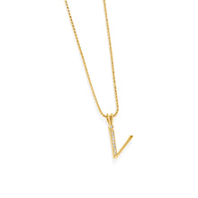 Load image into Gallery viewer, Initial Diamond Pendants Yellow Gold