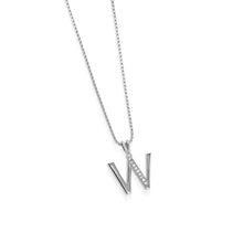 Load image into Gallery viewer, Initial Diamond Pendants White Gold