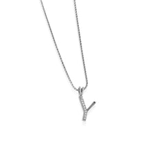 Load image into Gallery viewer, Initial Diamond Pendants White Gold