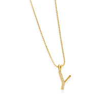 Load image into Gallery viewer, Initial Diamond Pendants Yellow Gold