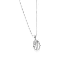 Load image into Gallery viewer, Hamsa Diamond Medallion Pendant