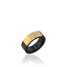 Load image into Gallery viewer, Duplex Wide Pave Diamond Ring
