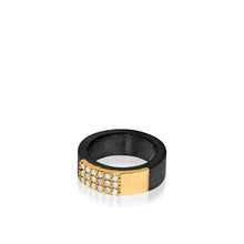 Load image into Gallery viewer, Duplex Wide Pave Diamond Ring
