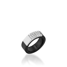 Load image into Gallery viewer, Duplex Wide Pave Diamond Ring
