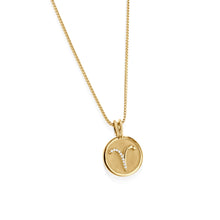 Load image into Gallery viewer, Aries Zodiac Medallion Pendant
