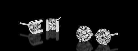diamond stud earrings for women by john atencio