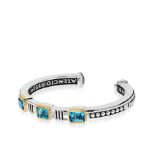 Load image into Gallery viewer, Sahara Gemstone Stack Cuff Bracelet