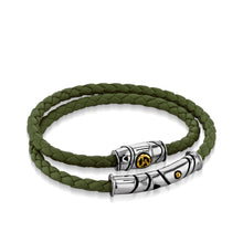 Load image into Gallery viewer, Solar Leather Double-Wrap Bracelet
