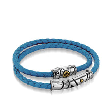 Load image into Gallery viewer, Solar Leather Double-Wrap Bracelet
