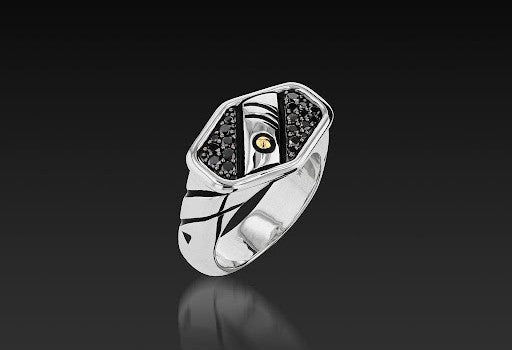 black diamond ring fathers day gift