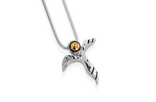 Golden Angel Pendant Necklace by John Atencio