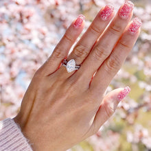 Load image into Gallery viewer, Satin Marquise White Gold Engagement Ring