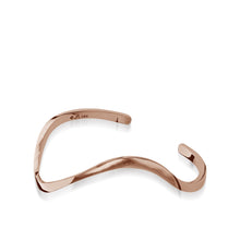 Load image into Gallery viewer, Women's 14 karat Rose Gold Christy Twist Cuff Bracelet
