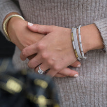 Load image into Gallery viewer, Essence Two Tone Diamond Link Bracelet