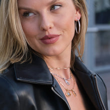 Load image into Gallery viewer, Evil Eye Diamond Medallion Pendant