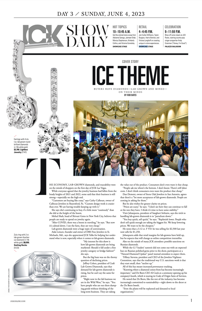 Second page of JCK Show Daily - Sunday